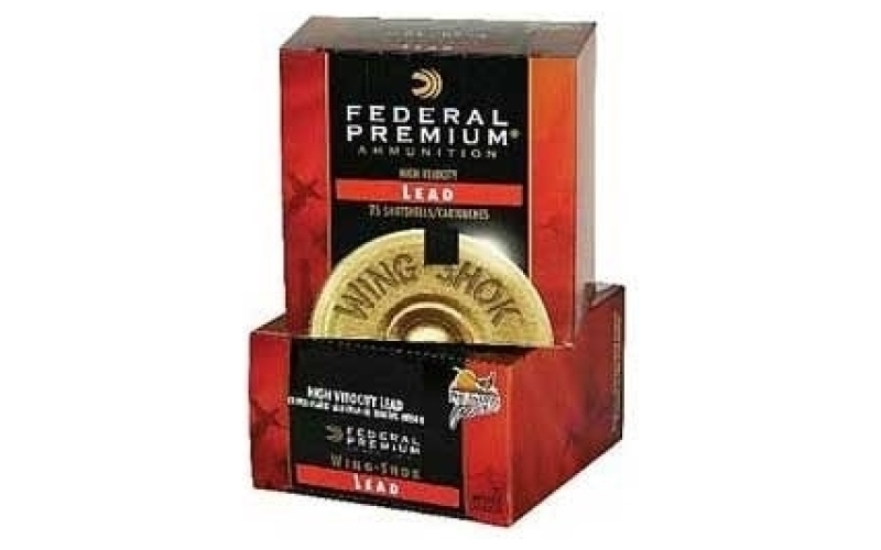 Federal Federal wing shok hv 12ga 2.75'' 1-1/8oz #7.5 25/bx